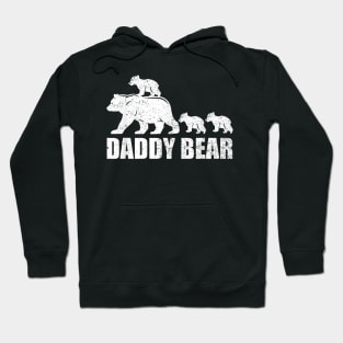 Daddy Bear 3 Cubs Daddy Bear 3 Kids Dad 3 Kids Hoodie